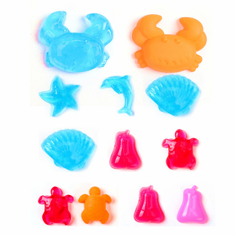 4PCS Cute Animals Slime 6.5Cm Random DIY Crystal Clay Rubber Mud Plasticine Toy Gift