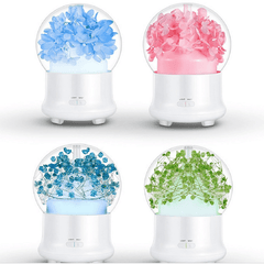 4 Colors Immortal Flower Mini Aroma Humidifier Essential Oil SPA Diffuser Purifier Atomizer