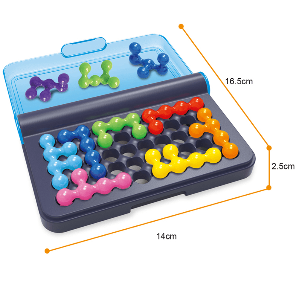 3D-Bausteine ​​für logisches Denken, Reisespiel, Vielfalt, Kette, Knopf, Intelligenz, Freischaltung, Brettspiel, IQ-Puzzle, Lernspielzeug für Kinder, Geschenk