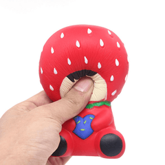 Squishy Strawberry Princess 10CM Slow Rising Rebound Jumbo Toys with Packaging Gift Decor