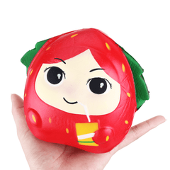 Squishy Strawberry Girl 13CM Slow Rising Rebound Toys with Packaging Gift Decor