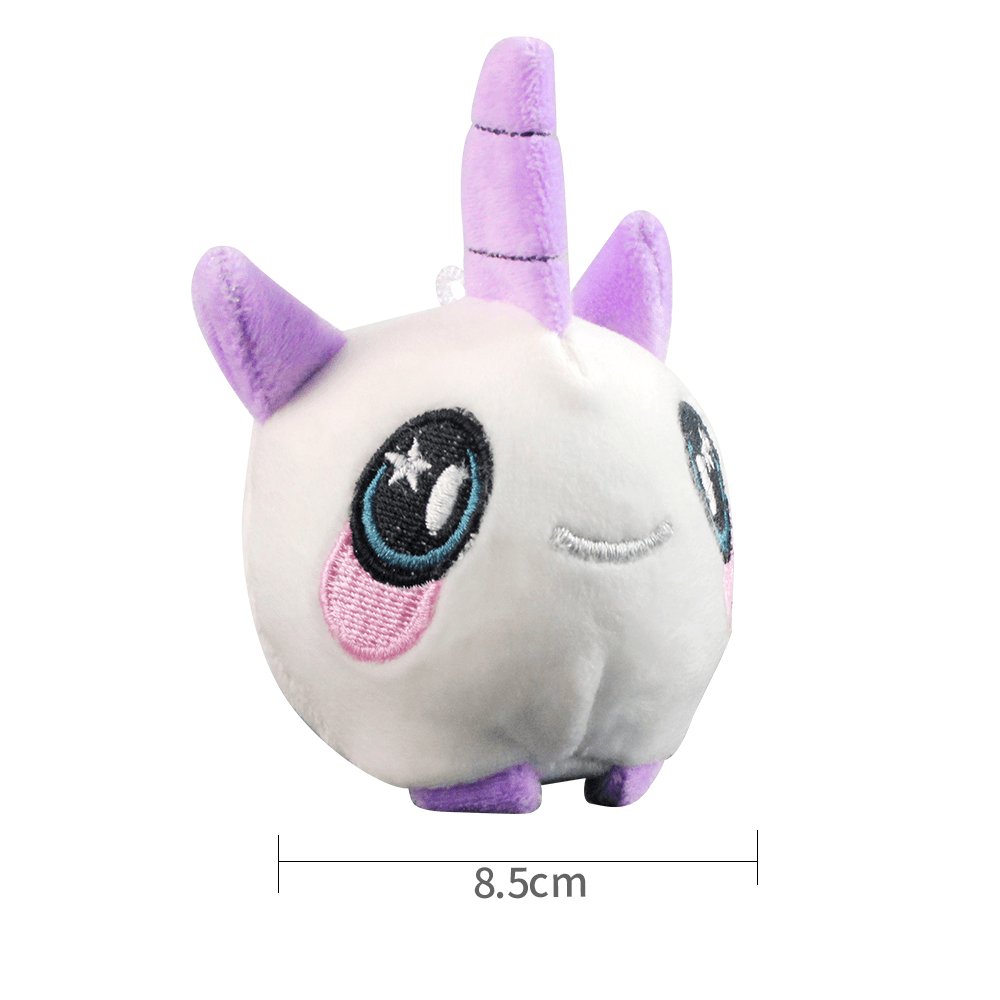 Mofun Squishimal Squishamals 8,5 cm Narwhals Squishy geschäumter Plüsch, zusammendrückbares Spielzeug, langsam steigender Anhänger