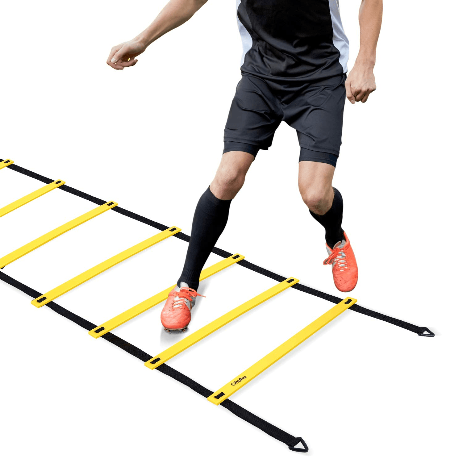 12 Rung Agility Speed Training Ladder Footwork Fitness Football Exercise 6M