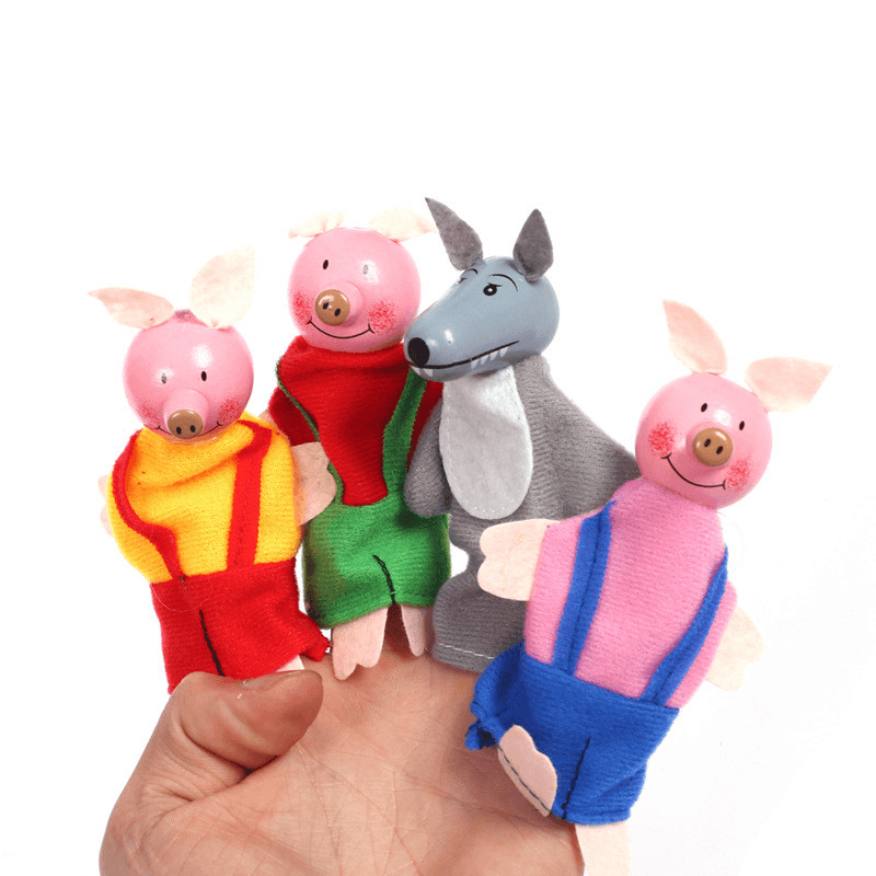 Weihnachten 7 Arten Familien-Fingerpuppen-Set, weiche Stoffpuppe für Kinder, Geschenk für Kinder, Plüschtiere