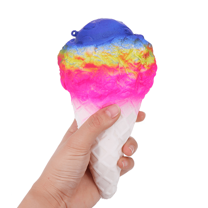 19Cm Jumbo Squishy Ice Cream Multicolor Slow Rising Soft Collection Gift Decor Toy