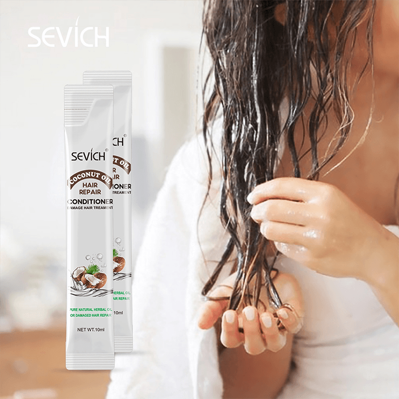 El aceite de argán Sevich nutre el cabello y el coco repara el cabello dañado