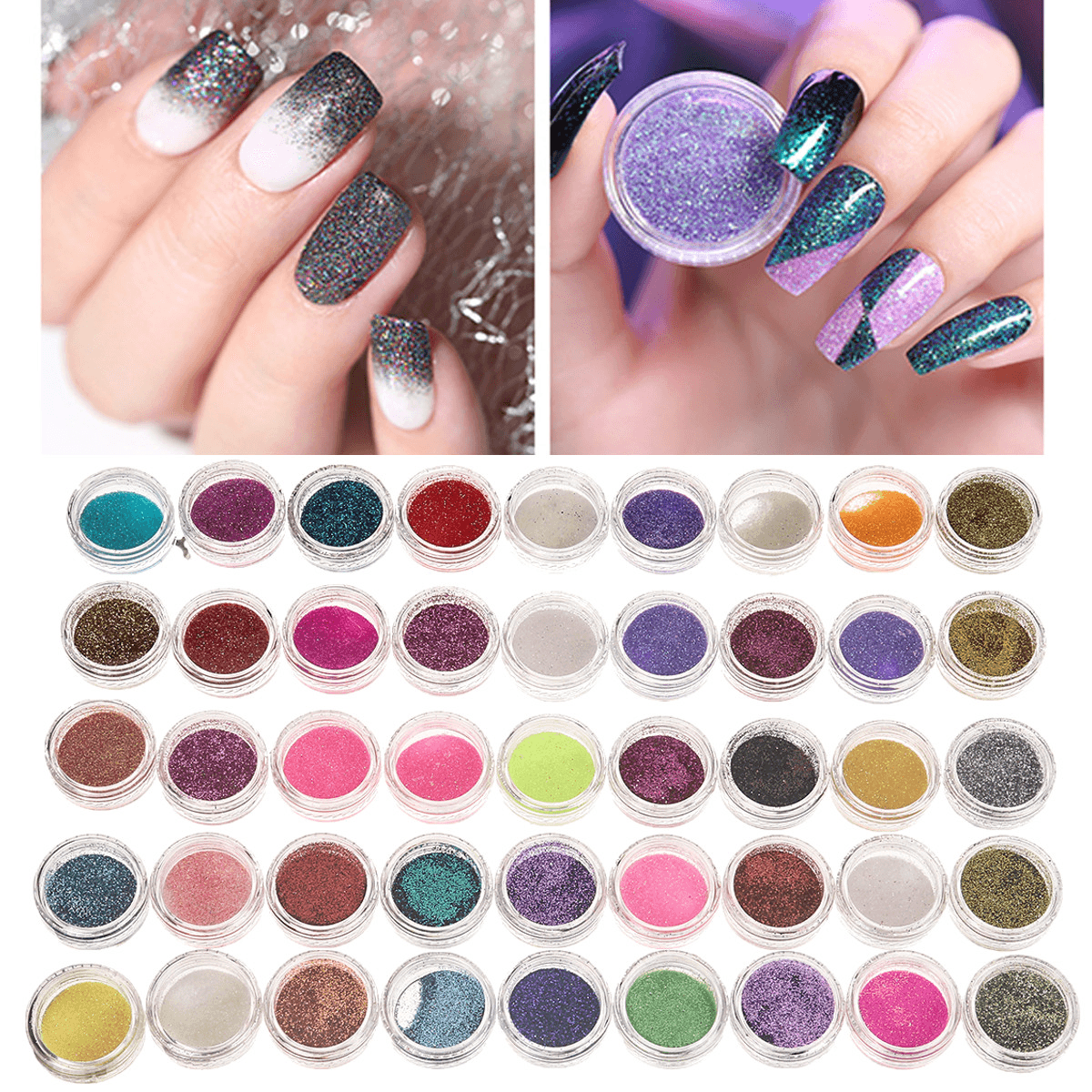 Mixed Glitter Eyeshadow Eye Shadow Makeup Shiny Loose Glitter Powder Makeup Eyeshadow Cosmetic Nail Make up Pigment New