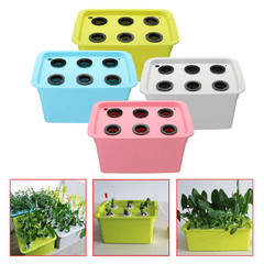 220V 6 Holes Hydroponic System Kit Soilless Cultivation Indoor Water for Home Planting Grow Box