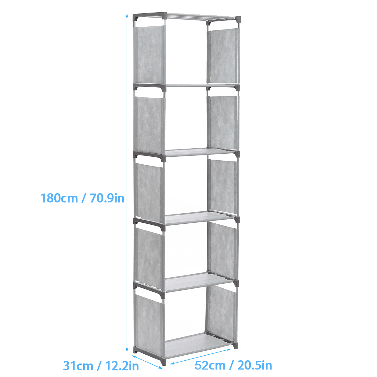 4/6 Tiers Cube Bookshelf Storage Shelves Standing Cabinet Display Rack Organizer for Home Office Living Room