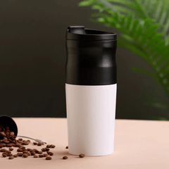 Protable Electric Coffee Grinder from Double-Layer Filter 1200Mah Battery Heat Preservation Coffe Cup for Office Travel Camping