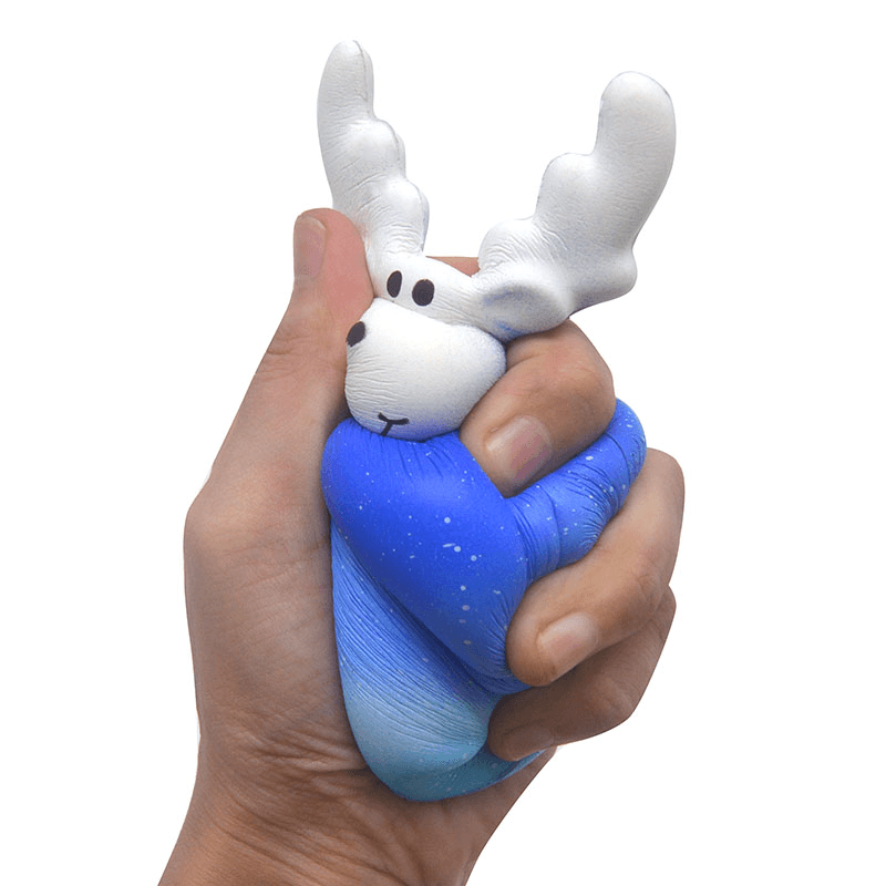 IKUURANI Elk Galaxy Squishy 13*8.5*8CM Licensed Slow Rising with Packaging Soft Toy