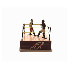 Classic Vintage Clockwork Wind up Boxing Ring Boxers Children Kids Tin Toys with Key