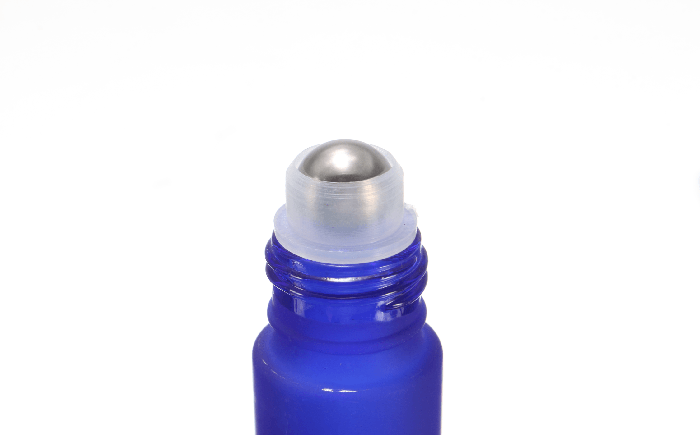 5PCS 10Ml 1/3Oz Cobalt BLUE ROLL on GLASS BOTTLE ESSENTIAL OIL Roller Ball