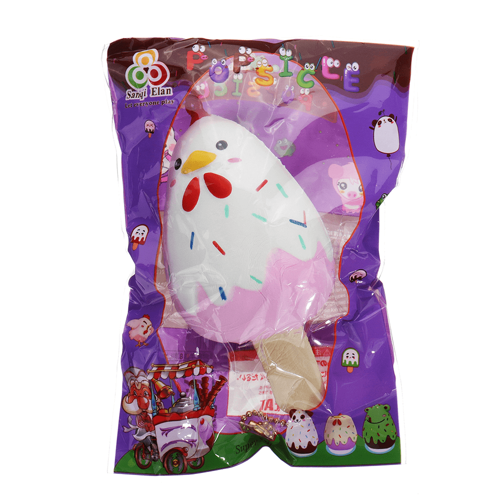 Sanqi Elan Chick Popsicle Ice-Lolly Squishy 12*6CM Licensed Slow Rising Soft Toy with Packaging