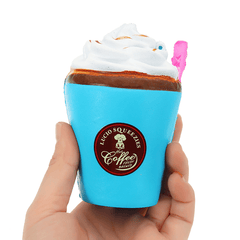 Suction Cup Coffee Squishy 8*10Cm Slow Rising Soft Collection Gift Decor Toy with Packaging