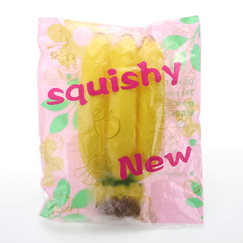 Yunxin Squishy Banana Jumbo 20Cm Soft Sweet Slow Rising with Packaging Fruit Collection Gift Decor