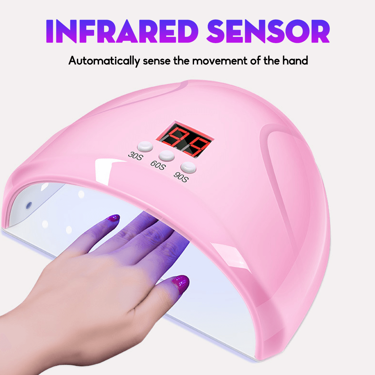 Nail Phototherapy Nail Dryer Machine Led Lamp Induction Quick-Drying Household Nail Polish Glue Dryer