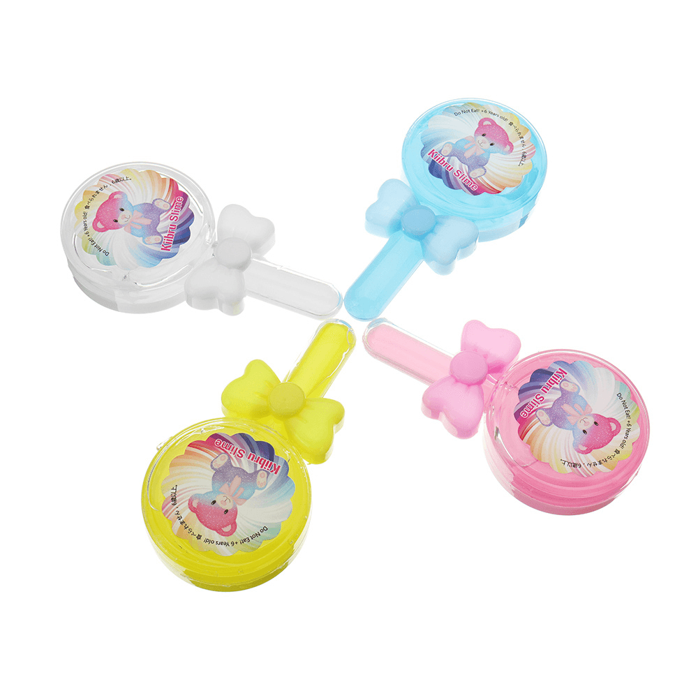 Kiibru Lollipop Slime 12.5*6.5*2.5CM Transparent Jelly Mud DIY Gift Toy Stress Reliever