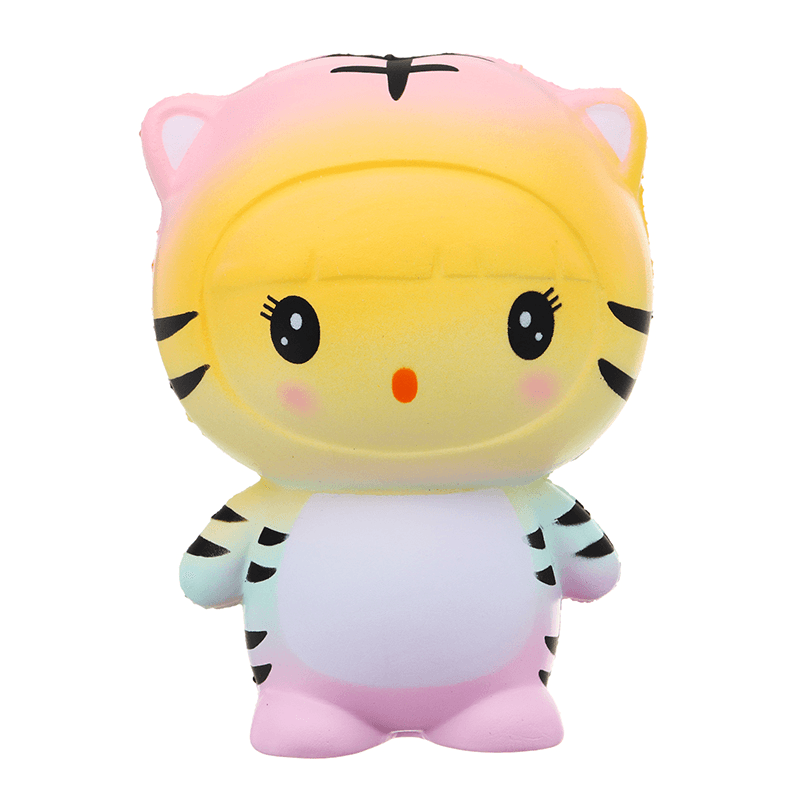 Gigglebread Tiger Squishy 12*9.5*7.5Cm Slow Rising with Packaging Collection Gift Soft Toy