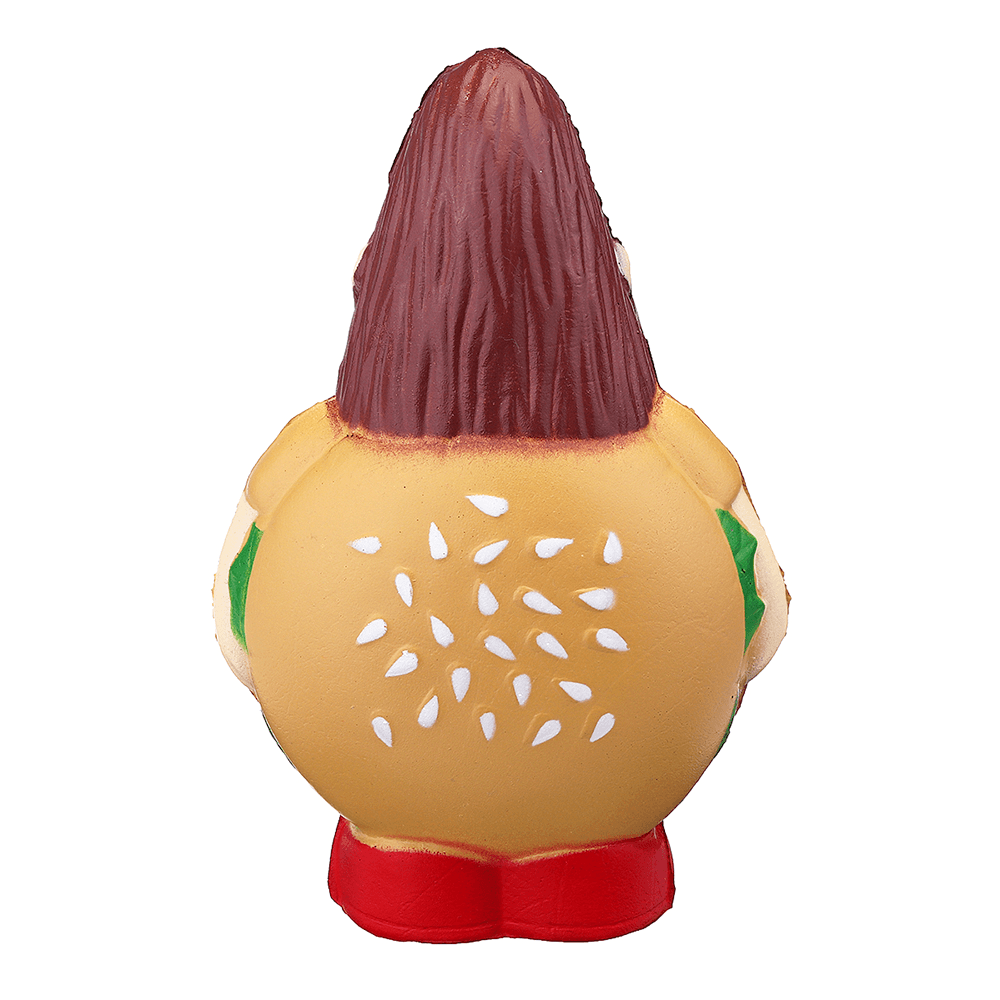 Burger Man Squishy 12.5CM Hamburger Funny Jumbo Slow Rising Rebound Toys with Packaging