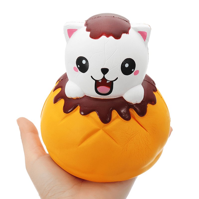 Leilei Squishy Jumbo Puff Cat Kitten Slow Rising Original Packaging Soft Collection Gift Decor Toy