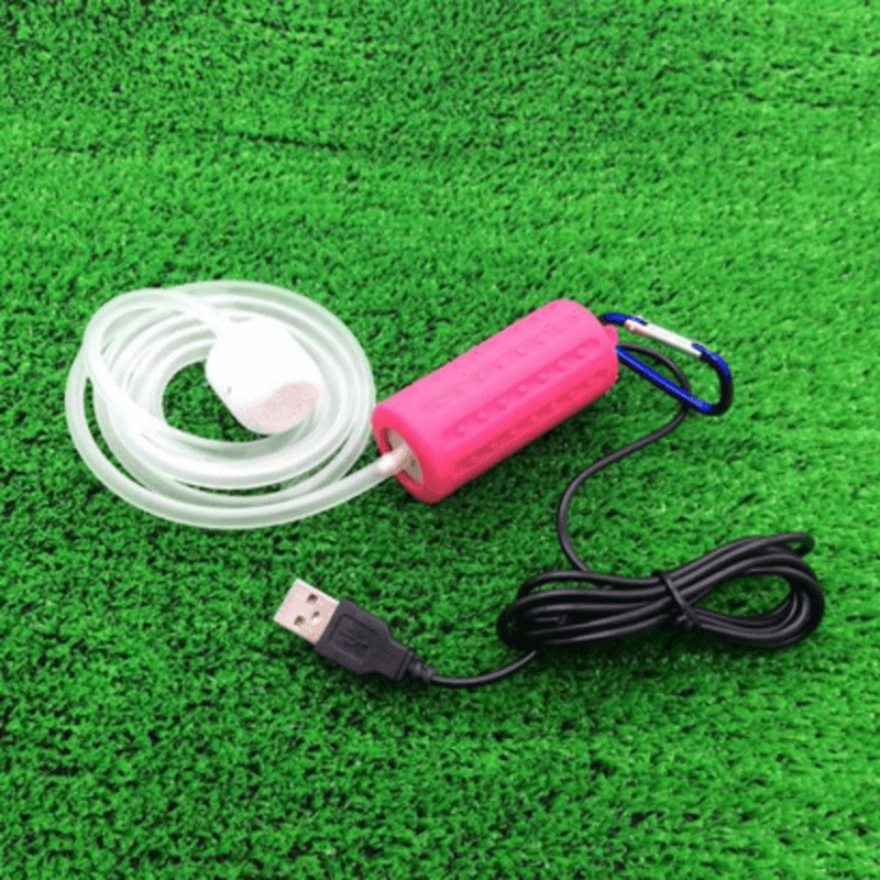 Portable Mini USB Aquarium Fish Tank Oxygen Air Pump Mute Energy Saving Supplies USB Oxygen Pump