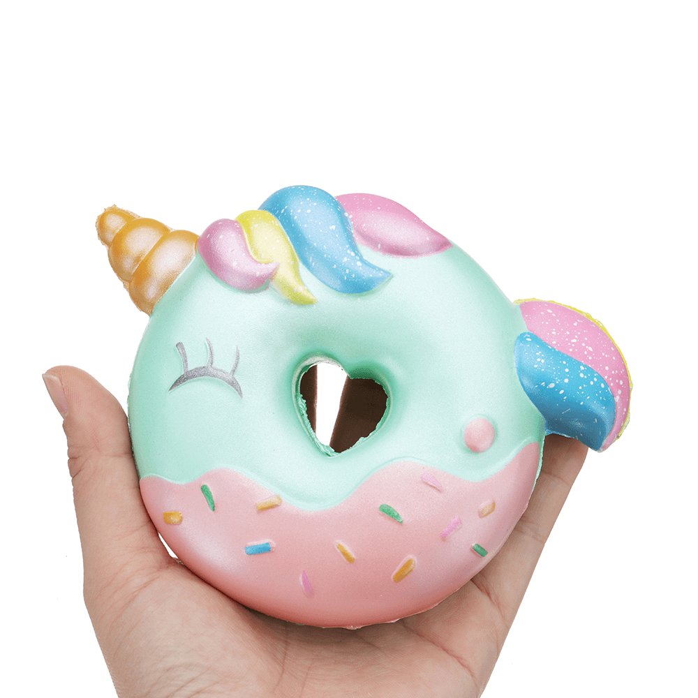 Oriker Donuts Squishy, ​​10 cm, süßes, langsam aufsteigendes Spielzeug, Dekor, Geschenk mit Originalverpackungsbeutel