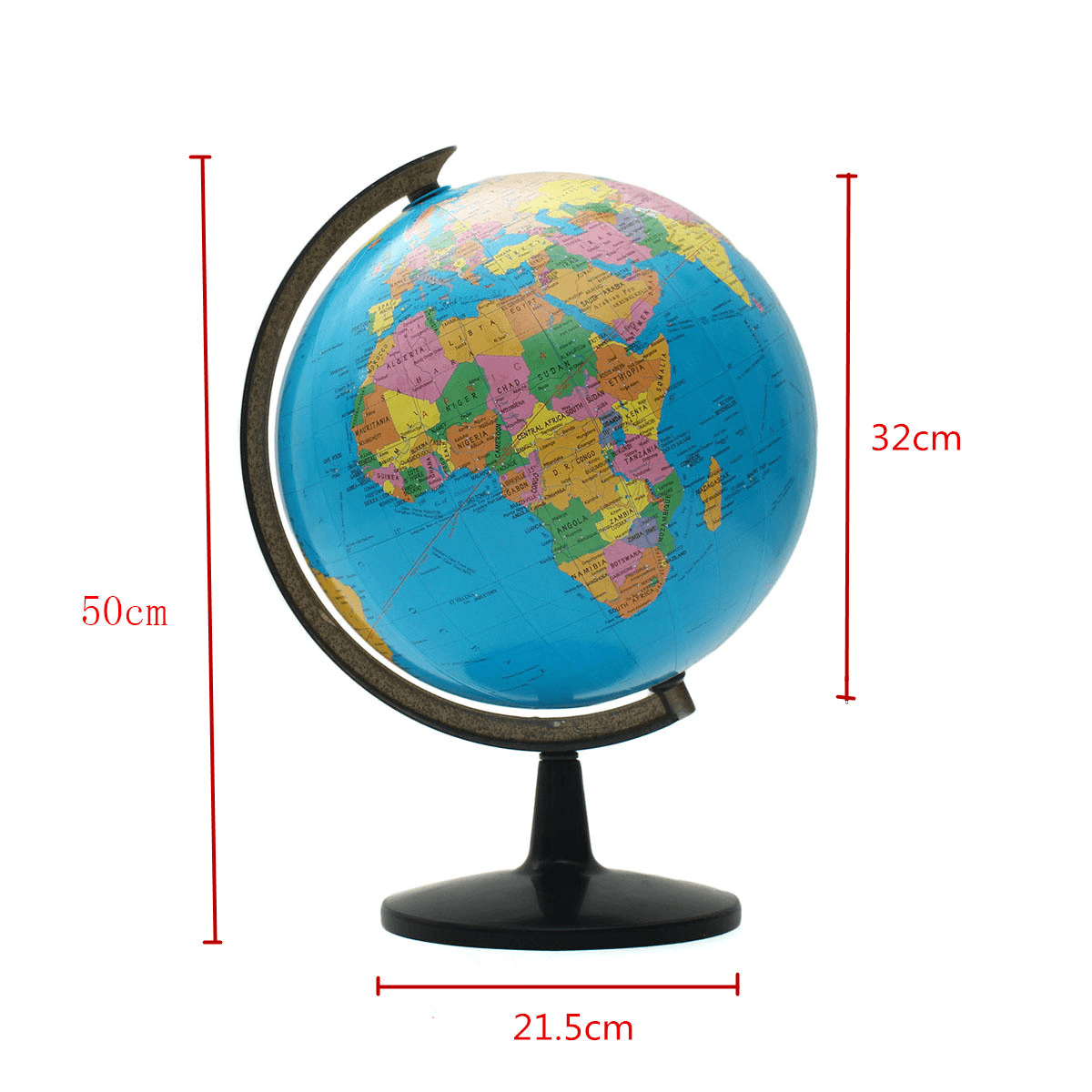 Globo terráqueo giratorio de 32Cm, mapa Atlas, juguete educativo de geografía, decoración de escritorio