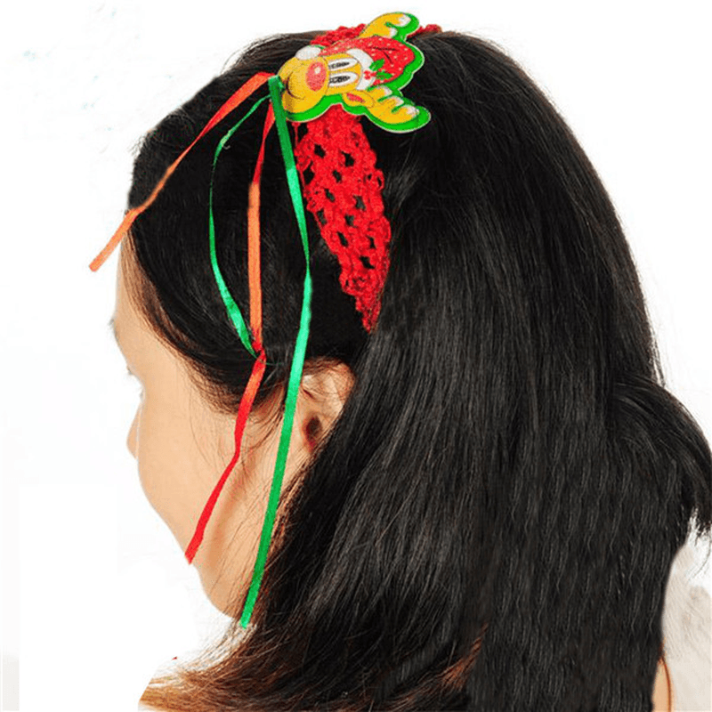 Bonitas diademas elásticas de Navidad para mujer, accesorios para el cabello de Navidad, decoración de fiesta