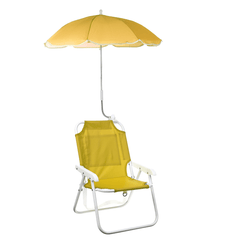 Outdoor Child Beach Chair Folding Chair with Umbrella and behind Pocket