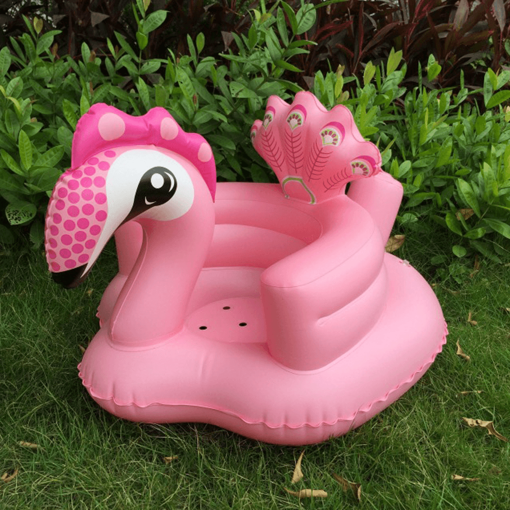 Cartoon Cute Peacock Inflatable Toys Portable Sofa Multi-Functional Bathroom Sofa Chair for Kids Gift