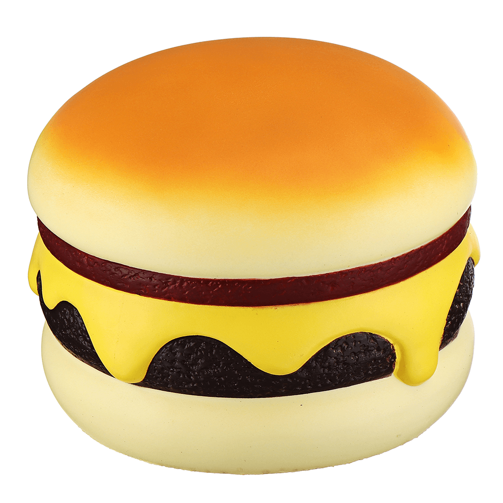 Cutie Creative Squishy Cheese Beef Burger Humongous Giant Hamburger 22CM Bread Jumbo Gift Soft Toys