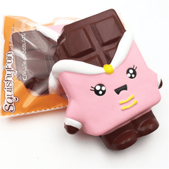 Squishyfun Chocolate Squishy 13Cm Levantamiento Lento con Empaquetado Colección Regalo Decoración Juguete Suave