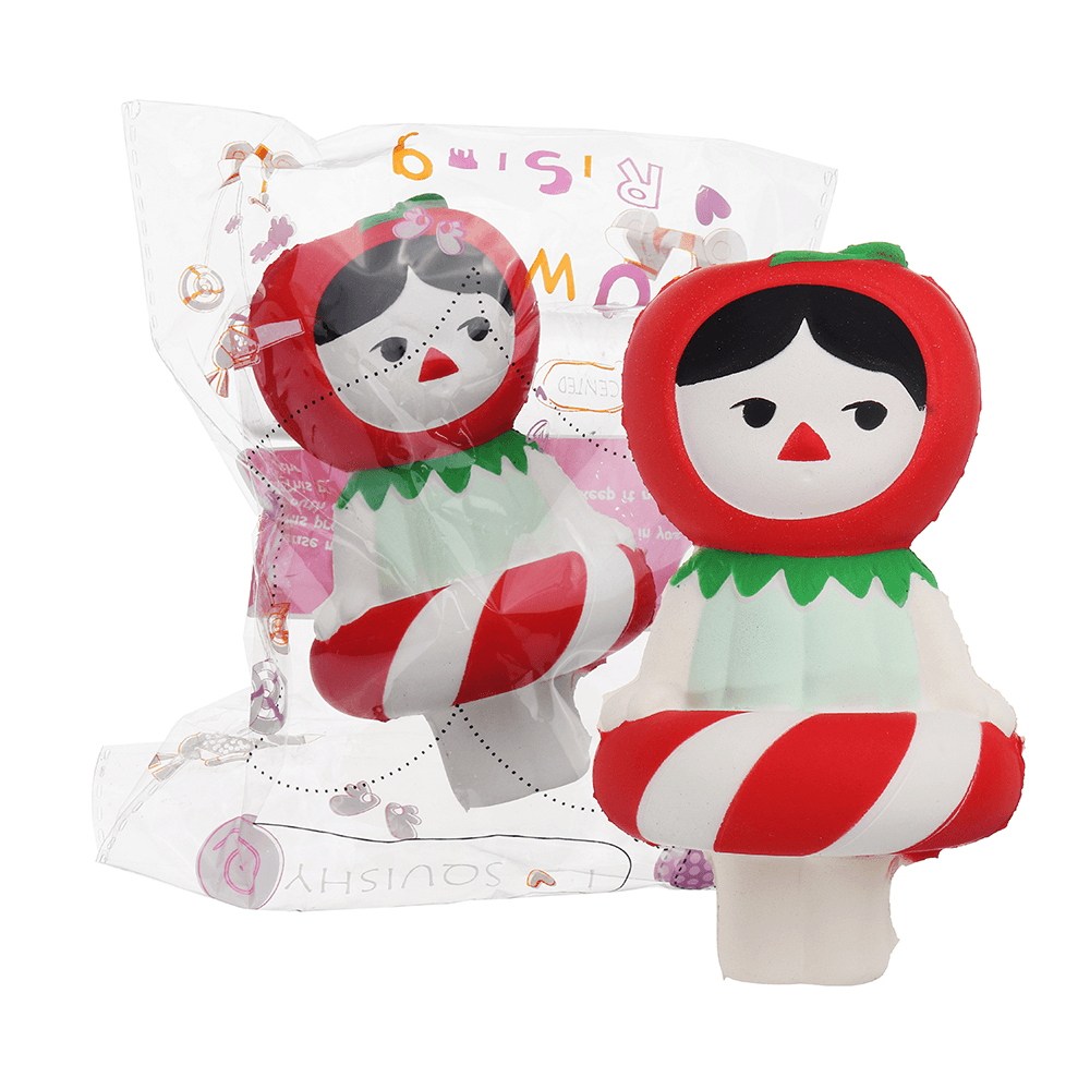 Christmas Gift Cherry Girl Squishy 13.5*8CM Slow Rising Soft Collection Gift Decor Toy with Packaging Collection