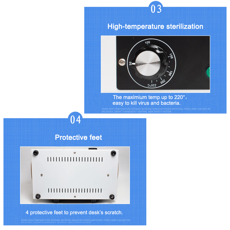 220V 300W Handtuch-Hochtemperatur-Sterilisationsschrank UV-Nagelwerkzeuge Medizinischer Trockenhitze-Sterilisator