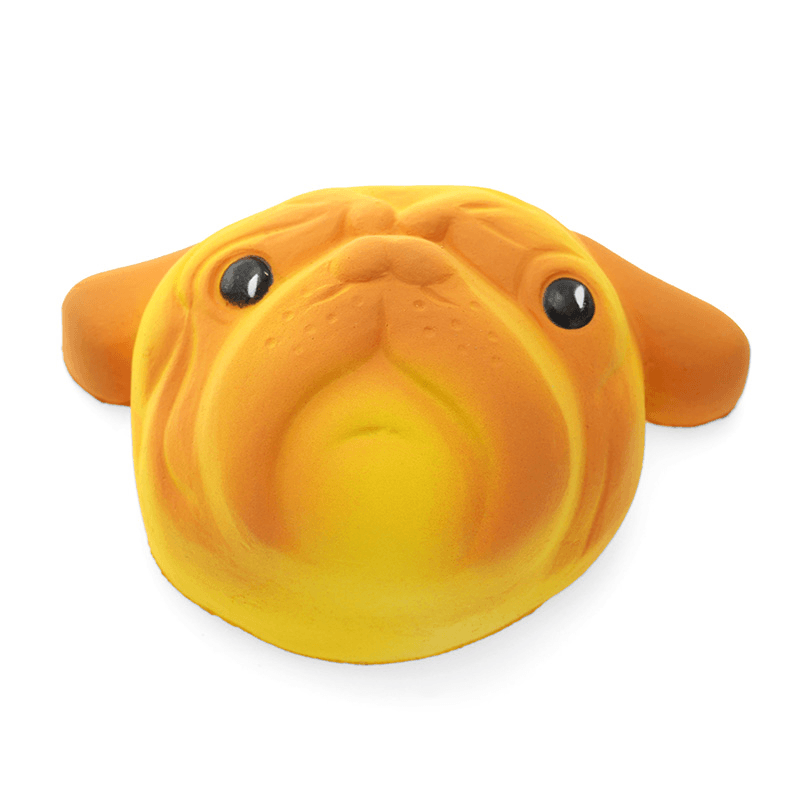 Squishyshop Dog Puppy Face Bread Squishy 11Cm Slow Rising with Packaging Collection Gift Decor Toy