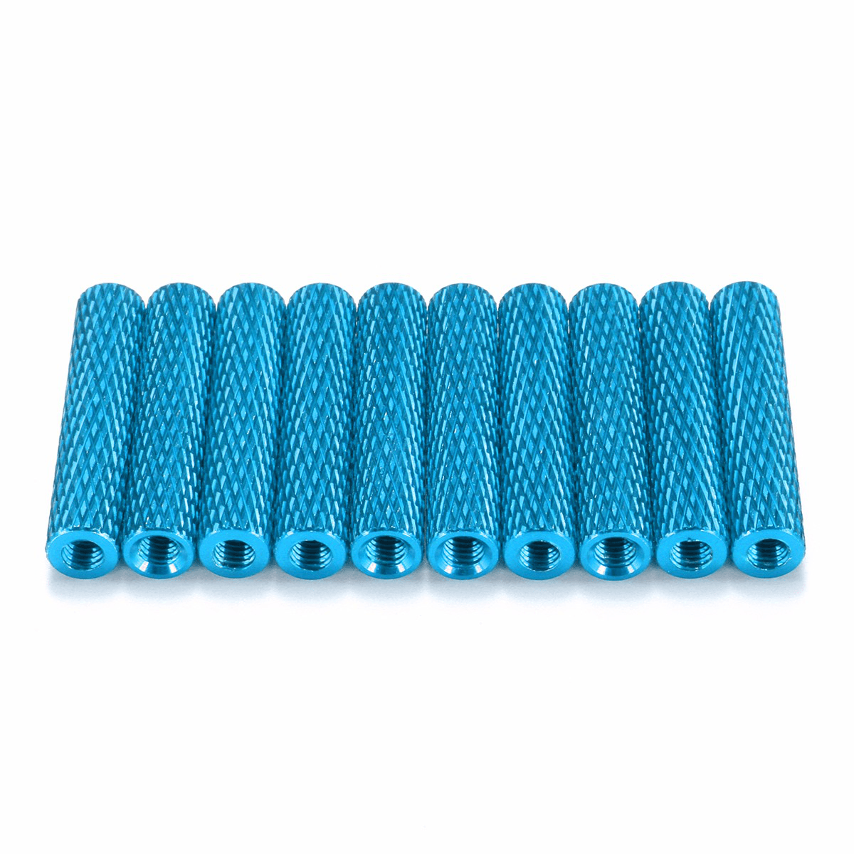 Suleve™ M3AS4 10Pcs M3 20Mm Knurled Standoff Aluminum Alloy Anodized Spacer