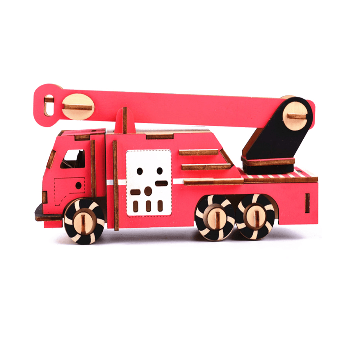 3D Woodcraft Assembly Engineering Vehicle Series Kit Jigsaw Puzzle Decoration Toy Model for Kids Gift