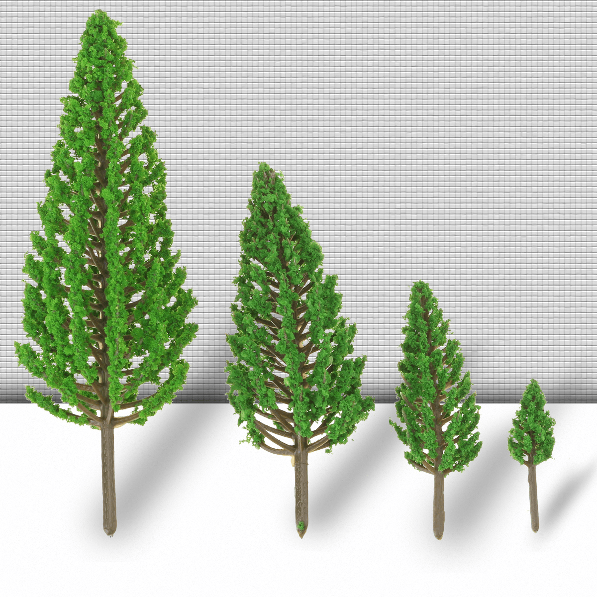 10Pcs Mini Artificial Trees Pine 3.5Cm/6.5Cm/9.5Cm/13Cm Home Office Party Decorations