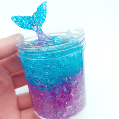 60ML Fishtail Slime Toy for Children Crystal Decompression Mud DIY Gift Stress Reliever