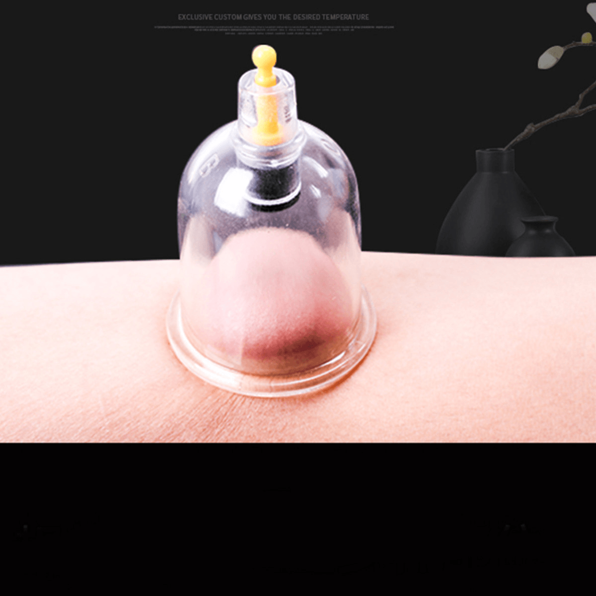 24 Cup Vacuum Cupping Set Massage Acupuncture Kit Suction Massager Pain Relief Device