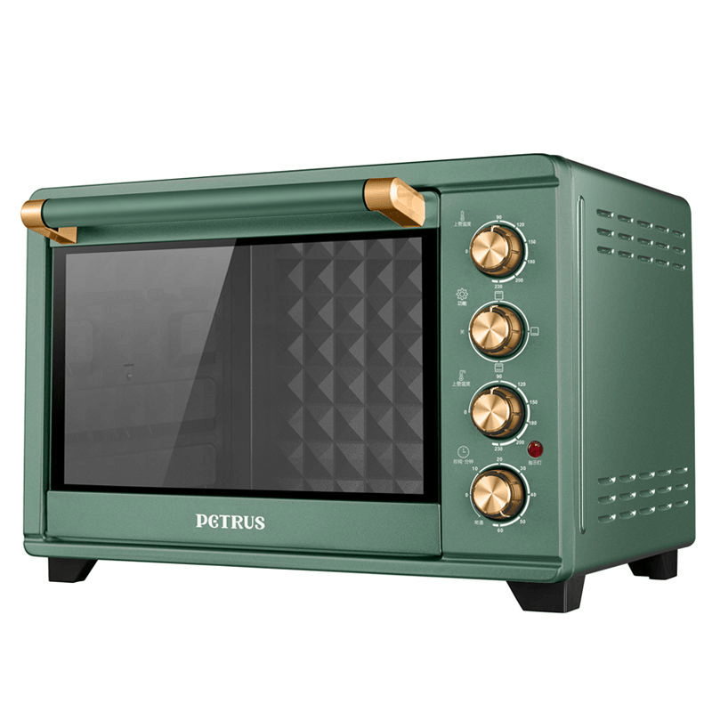 PETRUS PE2030 Electric Oven 1500W 5L Countertop Oven Rotisserie Roaster Cooker Griddle Top Rack Toaster