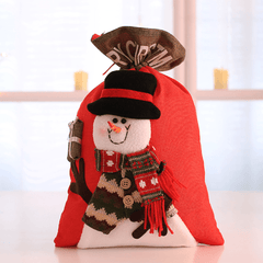 Large Christmas Santa Claus Sack Snowman Children Christmas Gifts Candy Stocking Bag