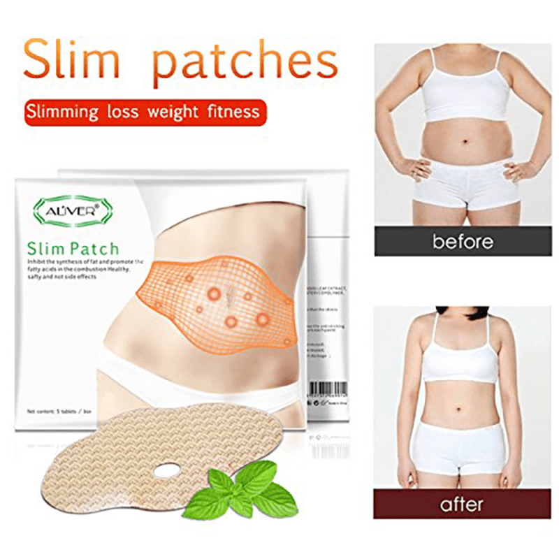 5 Pcs Slimming Sticker Slimming Belly Button Thin Legs Belly Stick Burn Fat Slimming Patch