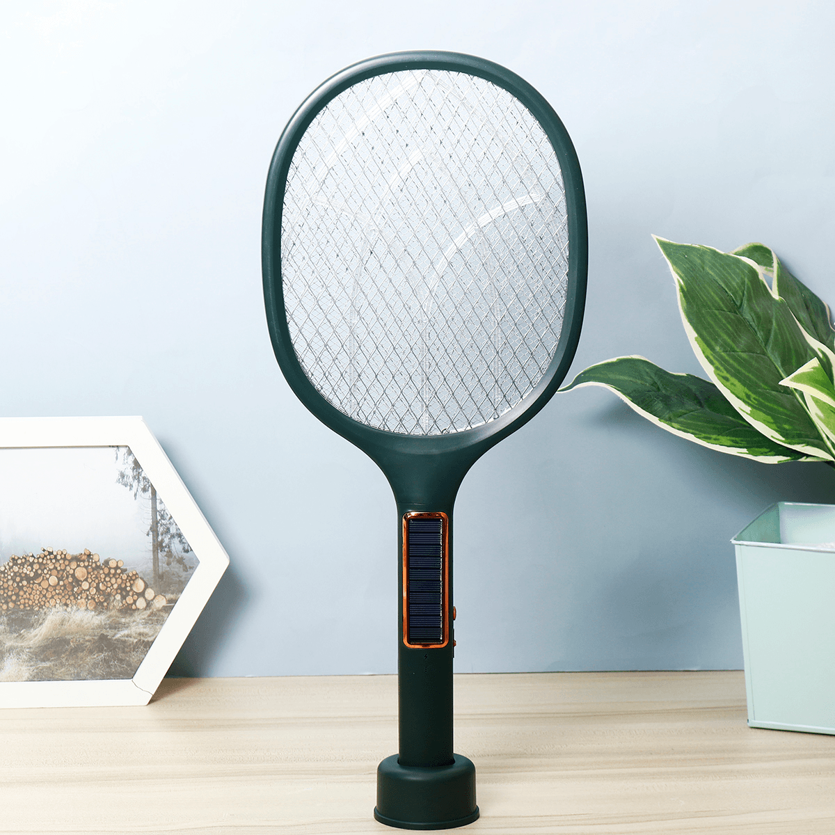 Solar Charging Three-In-One Electric Mosquito Swatter Motor Mosquito Trap + Mosquito Lamp USB Plug