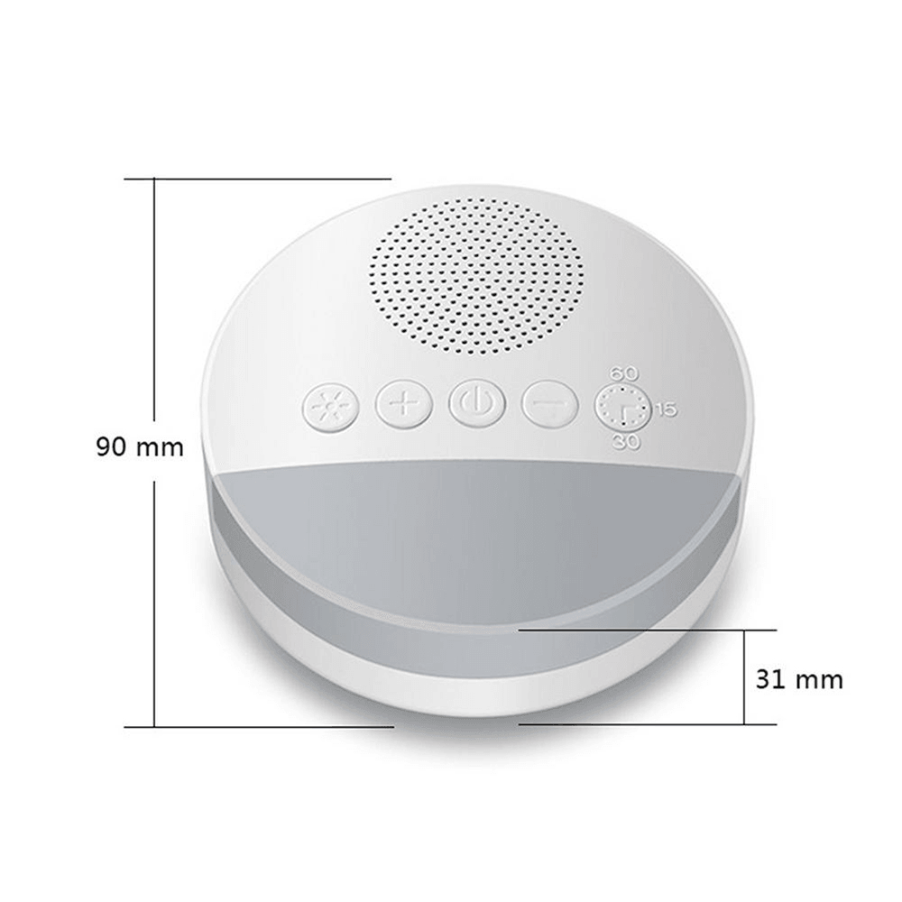 Baby Toy White Noise Machine with Night Light Timer Memory Function for Home Office Baby Travel Portable Sleep Meter Therapy