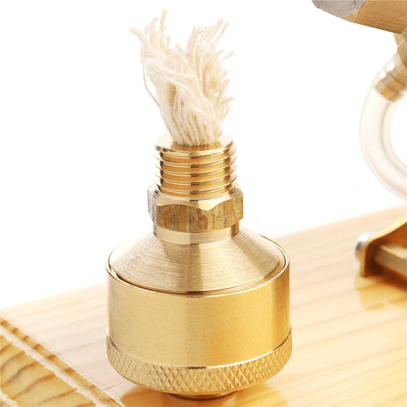 Full Brass Shell Air Stirling Engine Model 3000RPM with LED Lamp Gift Collection