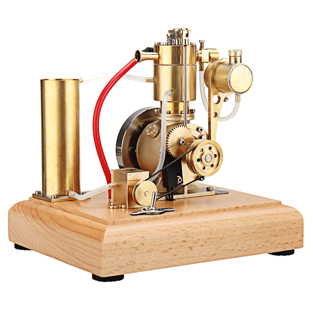 Eachine EM4-Benzinmotormodell, wassergekühlte Stirling-Kühlstruktur mit einem Kühlwassertank und einer Umlaufzahnradpumpe