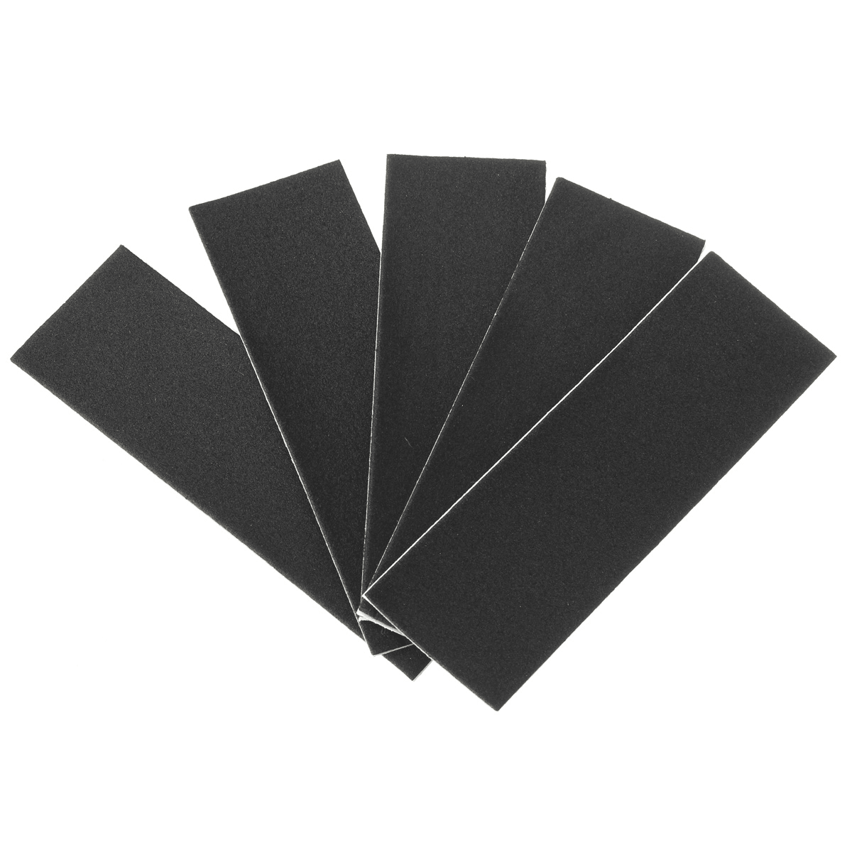 12Pcs 110Mm X 35Mm Black Wooden Fingerboard Skateboard Foam Grip Tape Stickers