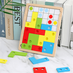 Tetris Brain 3D-Puzzle blockiert frühe pädagogische Intelligenzentwicklungsspielzeuge als Geschenk für Kinder